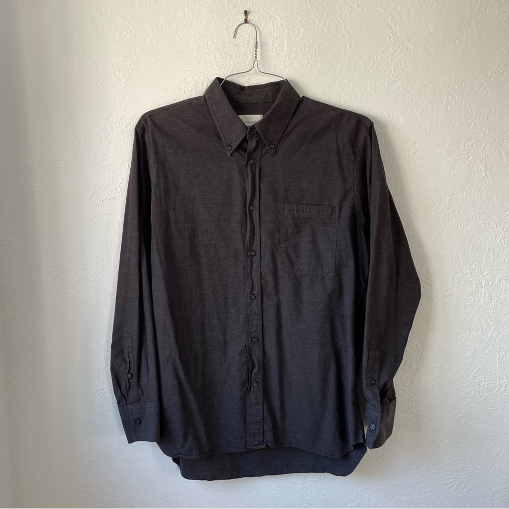Billy Reid Dark Grey Button Down